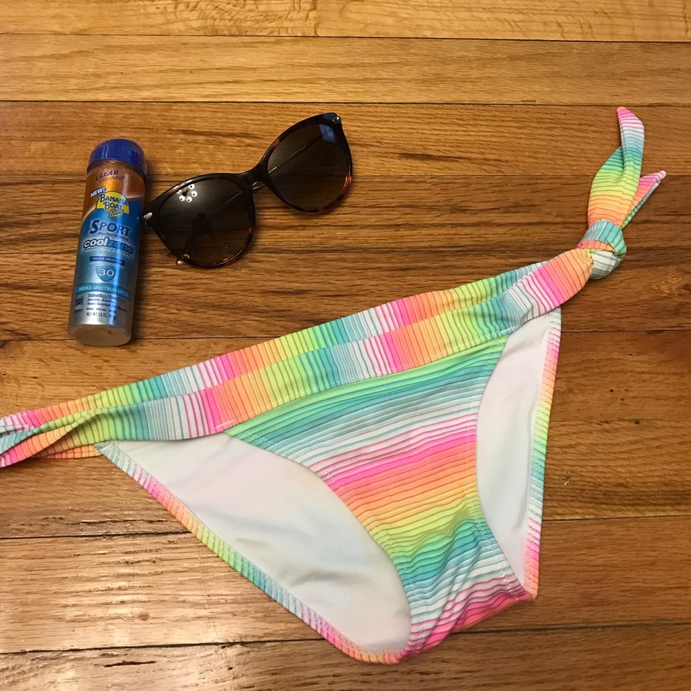 Victoria’s Secret rainbow stripe bikini bottoms